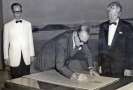 04. Flt Lt George Li, HE Sir David Trench, Wg Cdr Ron Smith.
