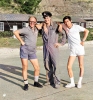 32.c Dave Ritchie, James Curtis and Dicky Yip<br/>(sports kit was optional!)