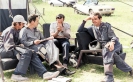 03.c Flt Lts Gerry Higginson, James Curtis,<br/>Sqn Ldr Alistair Asprey & Flt Lt Mike Lloyd QHI RAF.