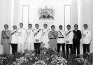 01. Governor's ADCs<br/> (Flt Lt Roy Brooks - centre)