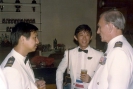 12 Flt Lts Brian Butt, Len Leung and Gp Capt John Wallace