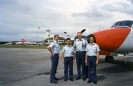 09. Ceri Harris, Tony Cheng, Paul Radcliffe & James Lam at Kota Kinabalu en route Manila & HK.